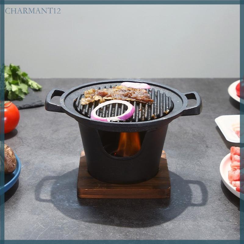 Char Utility Lò nướng BBQ ngoài trời trong nhà có lò nướng Hibachi cấp đế