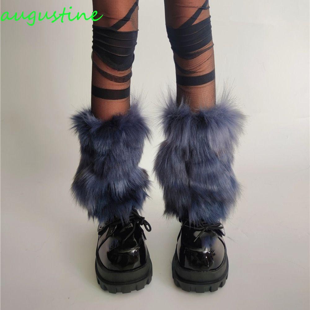 Máy sưởi chân mùa đông AUGUSTINE, Máy sưởi chân lông Harajuku Y2K, Vỏ chân mềm Lolita JK Kawaii Phụ 