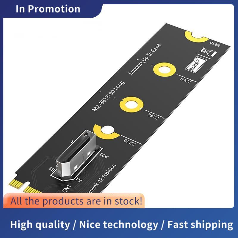 M.2 NVME M Key to Oculink SFF-8612 Thẻ mở rộng PCIE4.0 sang SFF-8612 4i Adapter cho U.2 SSD EGPU 223