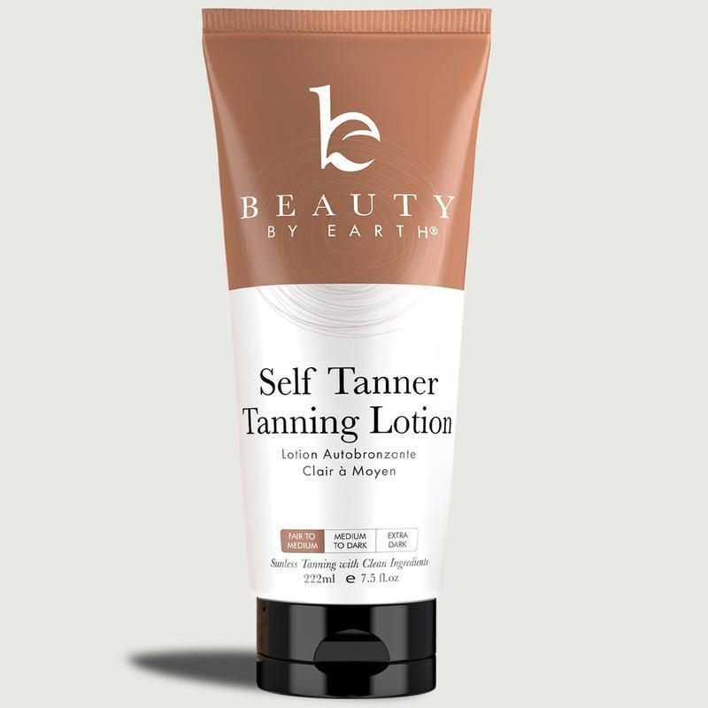 Beauty by Earth Self Tanner Body Lotion - Golden Natural Bronzed Sunless Safe Tanning Glow Amazing S