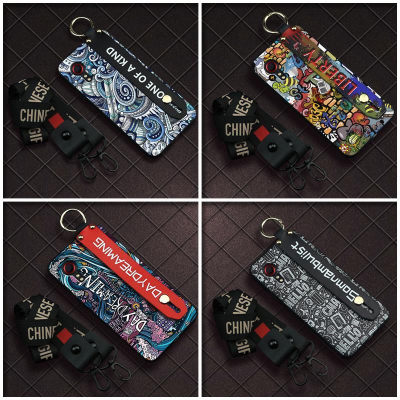 Ốp lưng Chống Bụi Bẩn Cho Samsung Galaxy Xcover5 / SM-G525F Graffiti Dây Đeo Tay Bền Chống Va Đập Vỏ