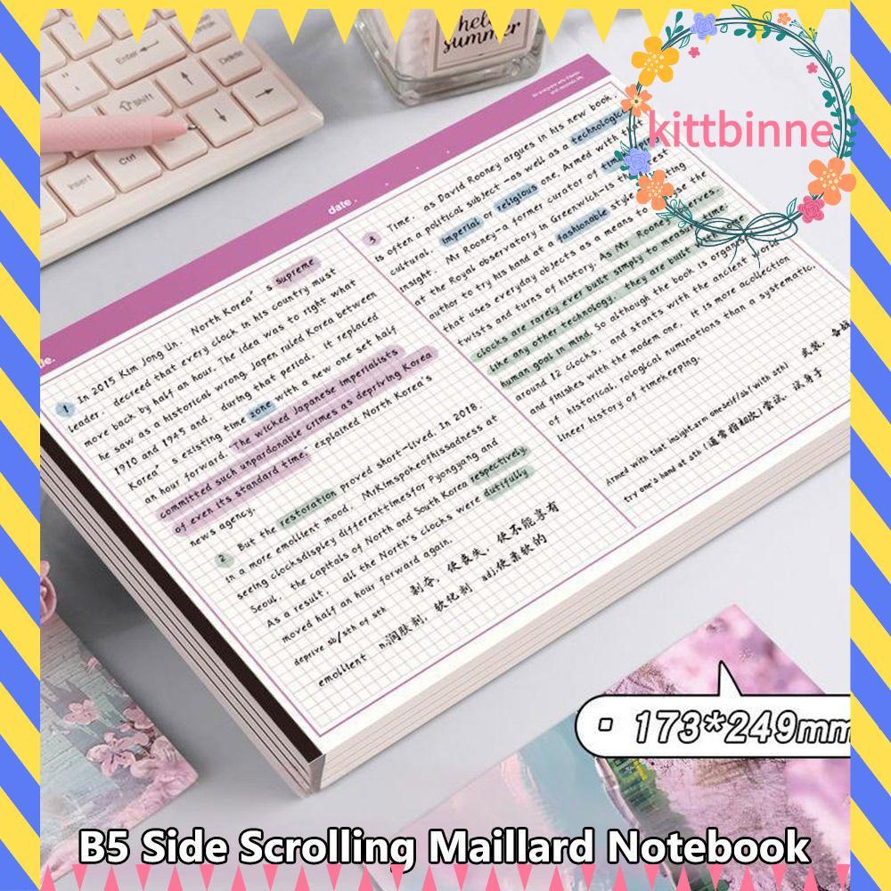 KITTBINNE 20 Tờ / Sách B5 Notebook, Notepad B5 ngang, Giấy ghi nhớ viết đơn giản có thể xé được Học 