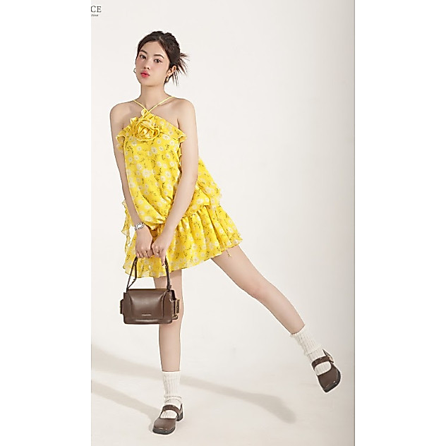 Set Váy Yếm Nữ MGRACE Chất Voan Tơ Cao Cấp