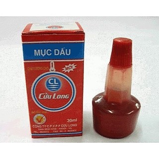 Mực Dấu Cửu Long 30ml Dùng Cho Dấu Cao Su Dấu Đồng Văn Phòng