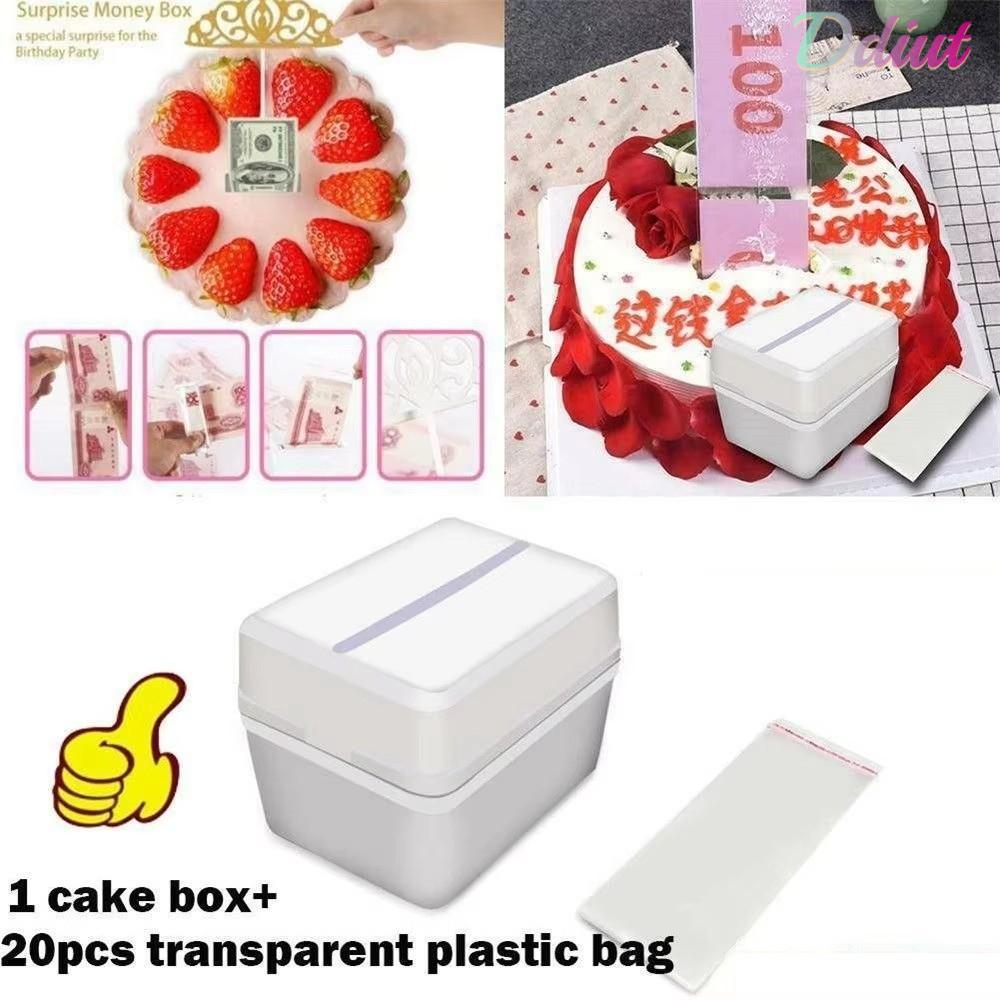 DDIUT Cake Topper, Money Pull Storage Cake Money Box, Trang trí bánh Hộp đựng tiền Đồ dùng dự tiệc