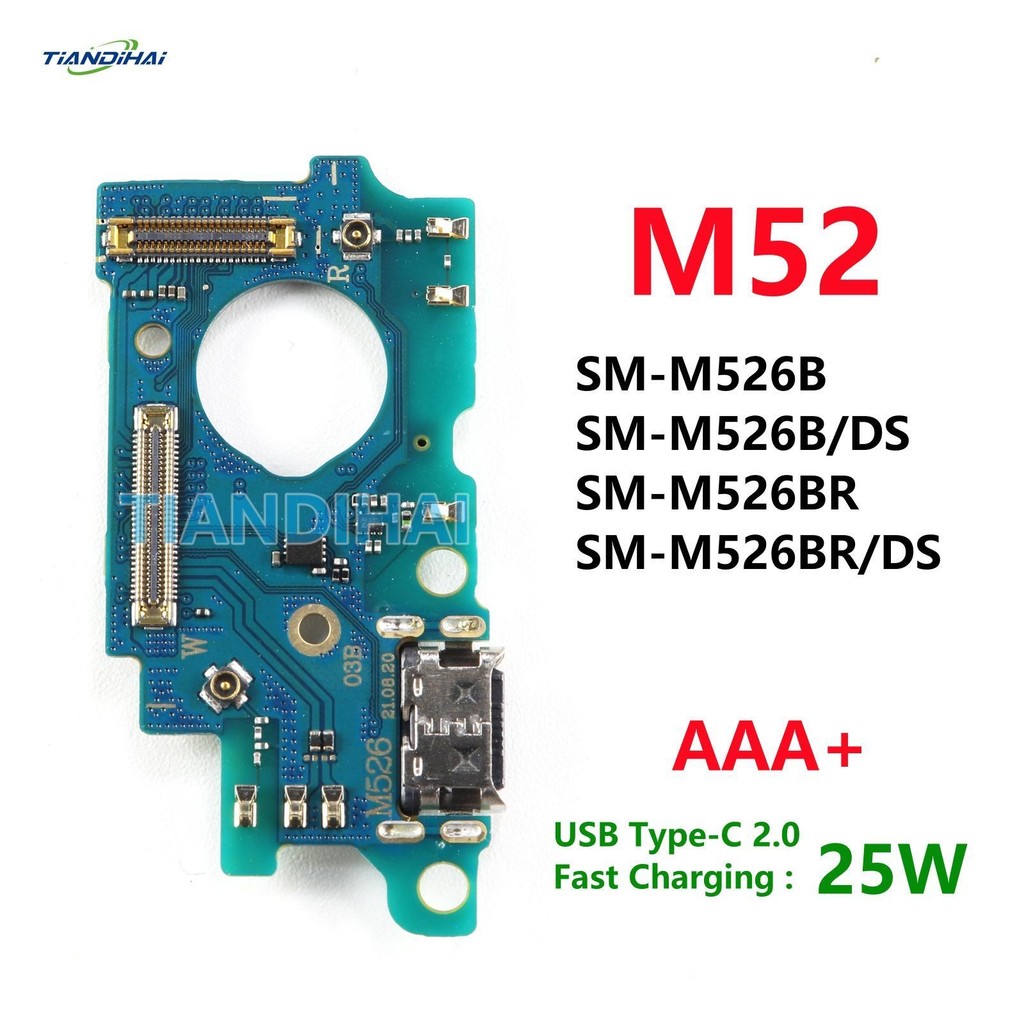 AAA + Dành Cho Samsung Galaxy M52 5G M526B M526B / DS M526 Cổng Sạc USB Ban Cáp Mềm Loại C Sạc Kết N