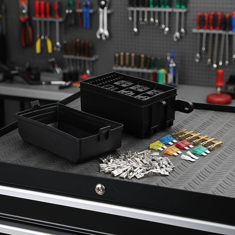 VHDD Universal Car Relay Fuse Box 4 Rơle 6 Cầu Chì Chống Thấm Nước Shoproof Case Cho Tru Marine Boat