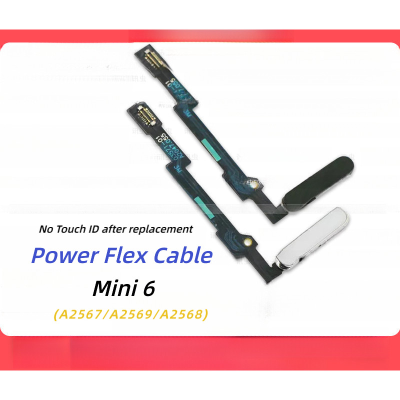 Tương thích với cáp bật nguồn iPad Mini6, nút nguồn vân tay A2567 A2669 A2568