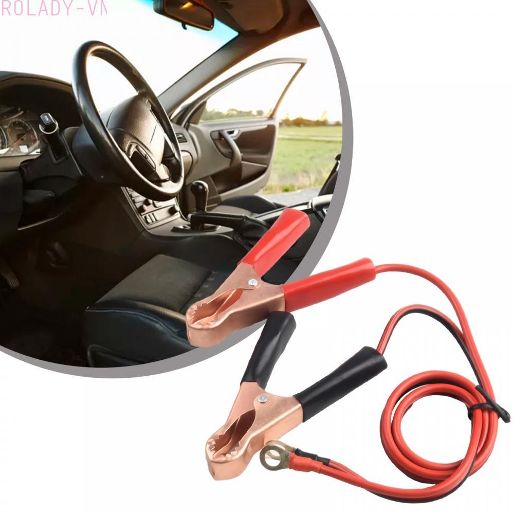 #ROYALLADY#High Quality 2 Piece Car Battery Inverter Cable Set with Alligator Clips