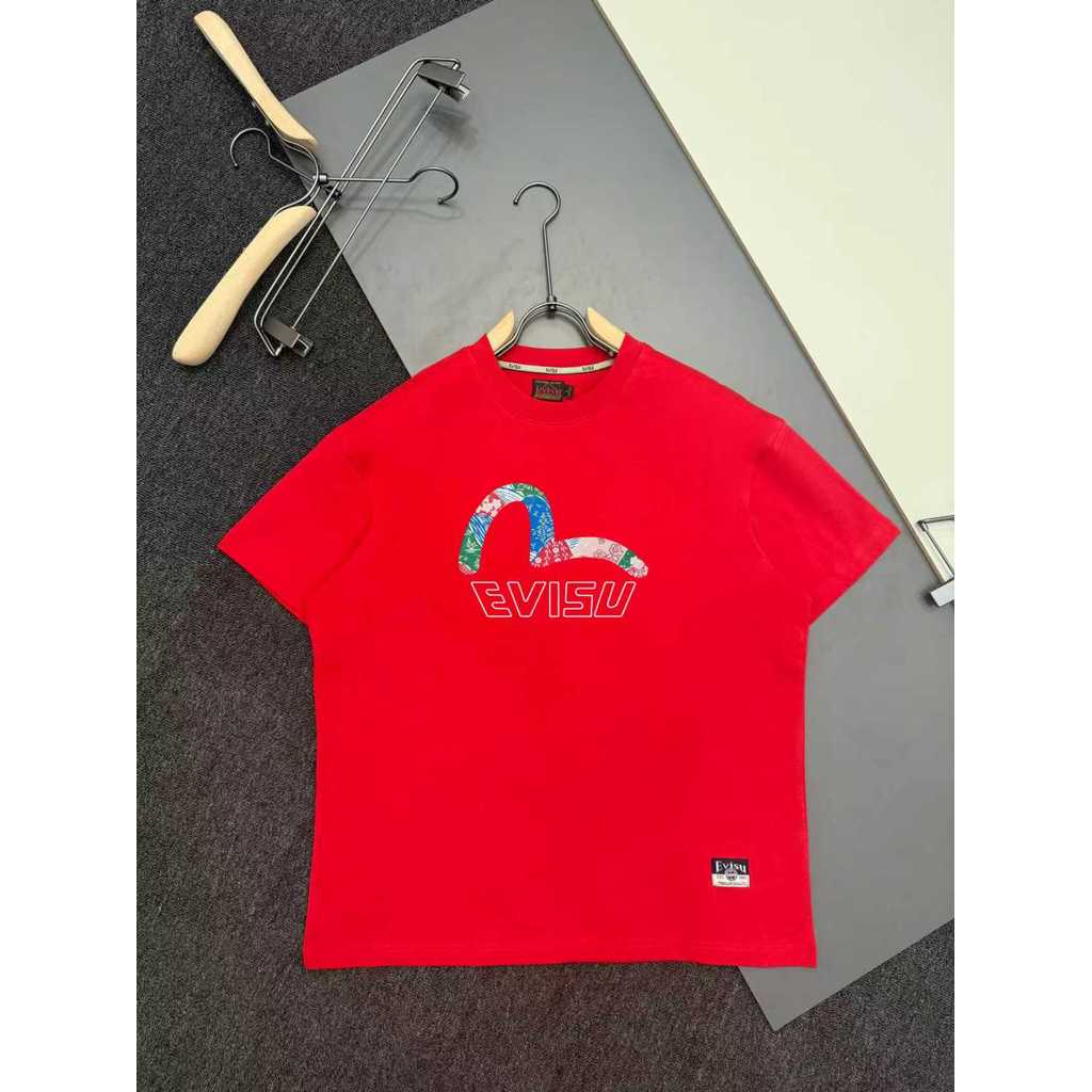 Áo thun Evisu / Áo thun Evisu in hình ngắn tay nam nữ Áo thun ngắn tay Áo thun ngoài ngoài Áo thun n