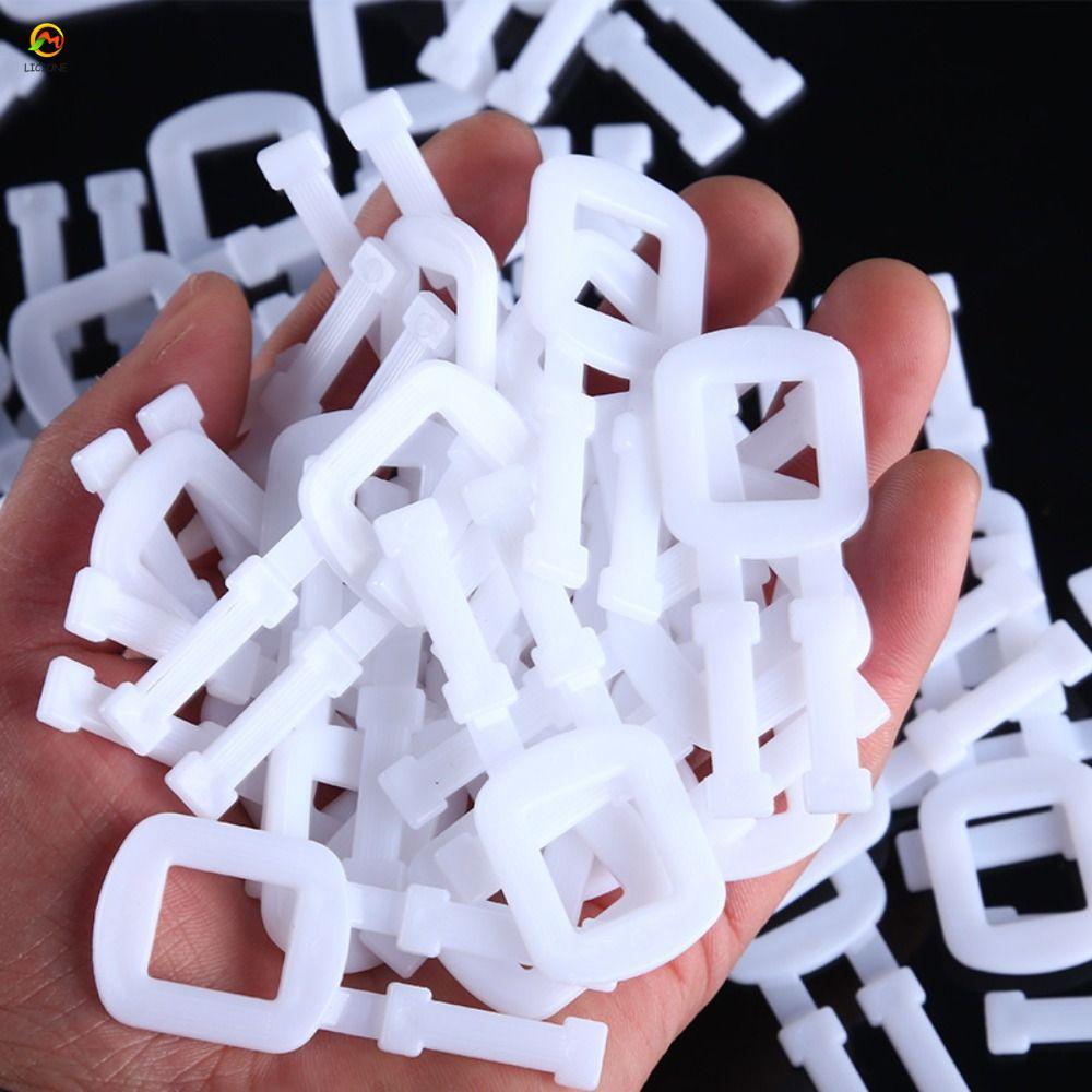 Khóa dây đeo đóng gói ECHOG, Khóa đóng gói bằng nhựa trong suốt 60x25 Mm, Khóa dây đai Polyester Chấ