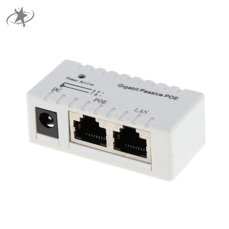 Fenteer Passive PoE Injector Power Over Ethernet-RJ45 Data sang RJ45 PoE - Trắng