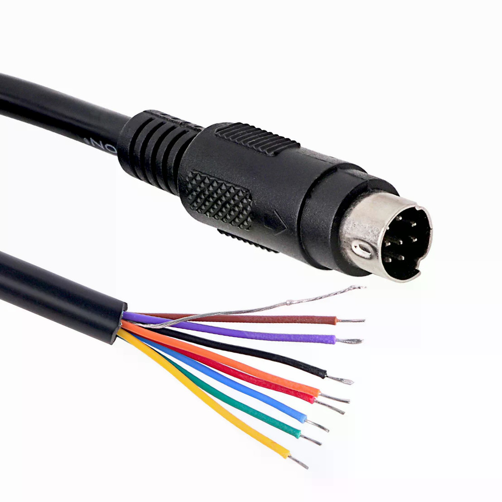 Cáp chuyển đổi kết nối Mini DIN 8 pin đực MD8 sang đầu dây