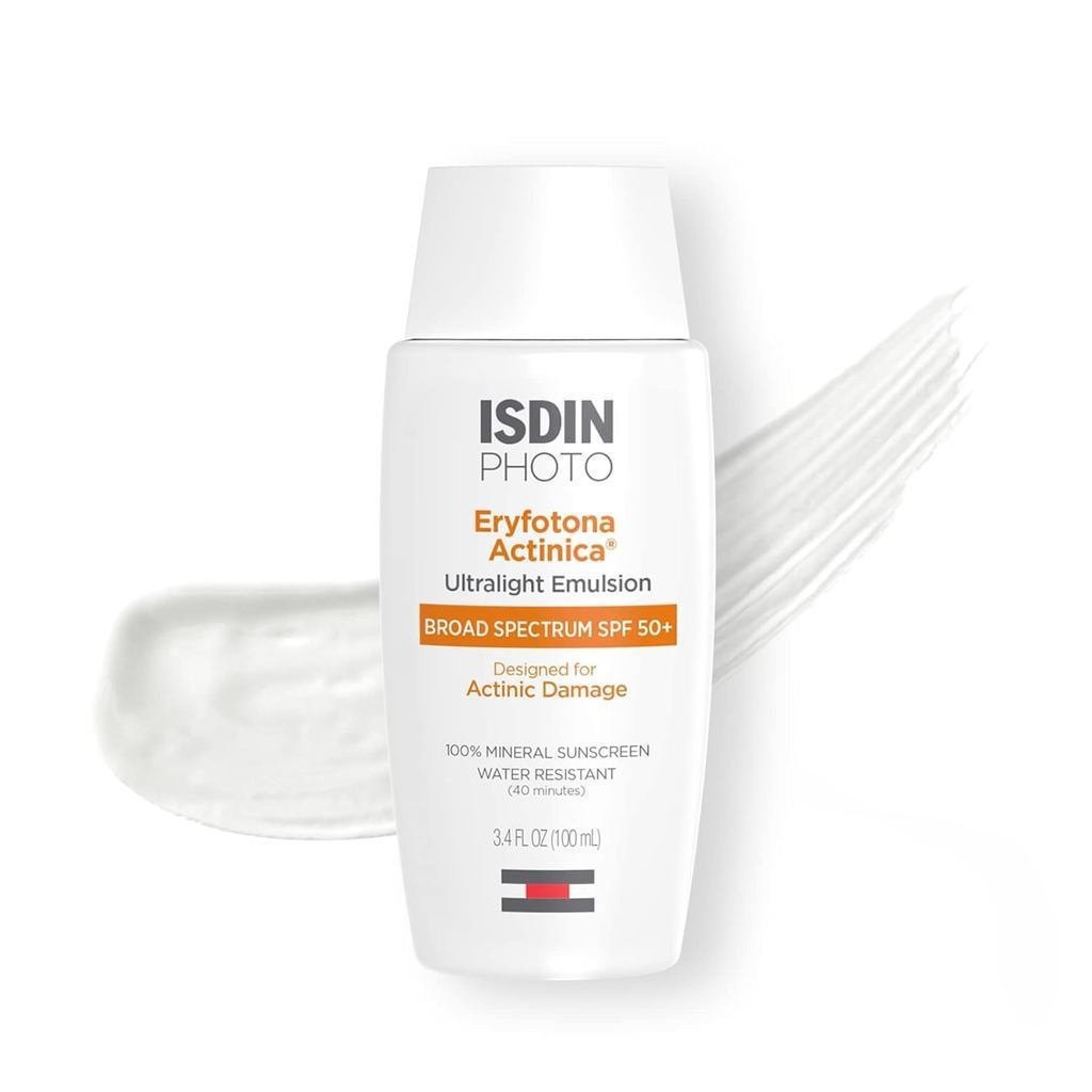 Kem chống nắng ISDIN Ryfotona Actinica Zinc Oxide, Chứa Bộ lọc UV khoáng 100%, Kem chống nắng phổ rộ