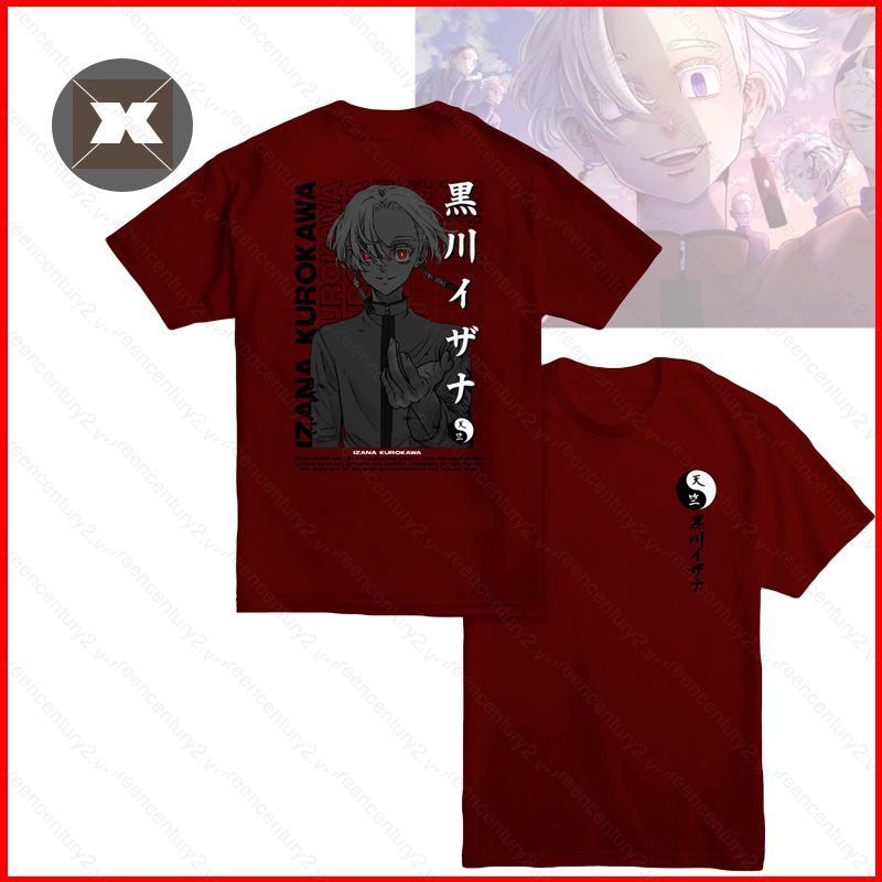 Tokyo Revengers - Izana Kurokawa Áo thun ngắn tay Anime Áo Tokyo Manji Gang Áo thun thể thao dáng rộ