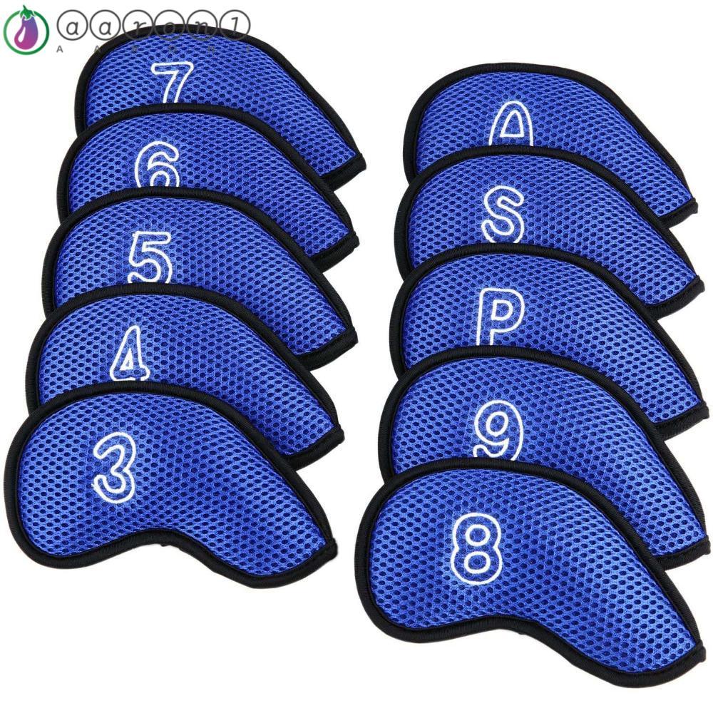 AARON1 Golf Club Cover Bền Lưới Sắt Cực Bao Da Vỏ Bảo Vệ Neoprene Thể Thao Golf Iron Covers Bộ