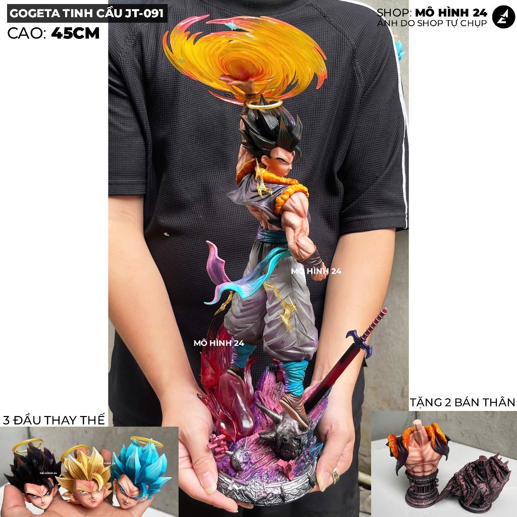 [CHÍNH HÃNG] Mô hình Gogeta Yunqi JT studio cao 45cm dragonball figure jt-091 studio gogetta