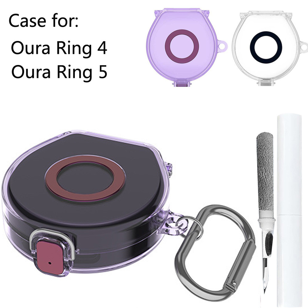 Cho Hộp Sạc Oura Ring 5, Vỏ Bảo Vệ Di Động Cho Bộ Sạc Oura Ring 4 / 5 Có Bút Vệ Sinh