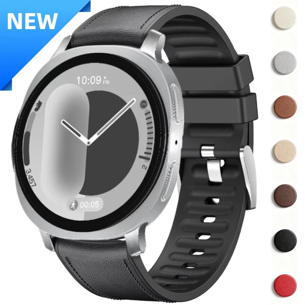 Dây Da Mới Cho Samsung Watch 9 44mm 40mm Watch8 Classic 46mm Watch 8 40mm 44mm Vòng Tay Mềm Cho Gala