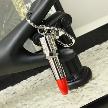 Clothing, bags, fashion, zinc alloy lipstick keychain accessories