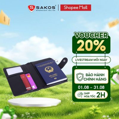 Ví Da Đựng Hộ Chiếu Passport SAKOS IDENTY