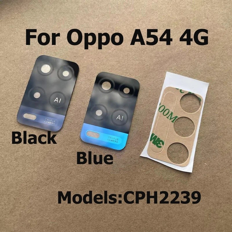 Dành Cho Oppo A54 Mặt Sau Camera Kính Ống Kính Có Miếng Dán Sửa Chữa Phần CPH2239