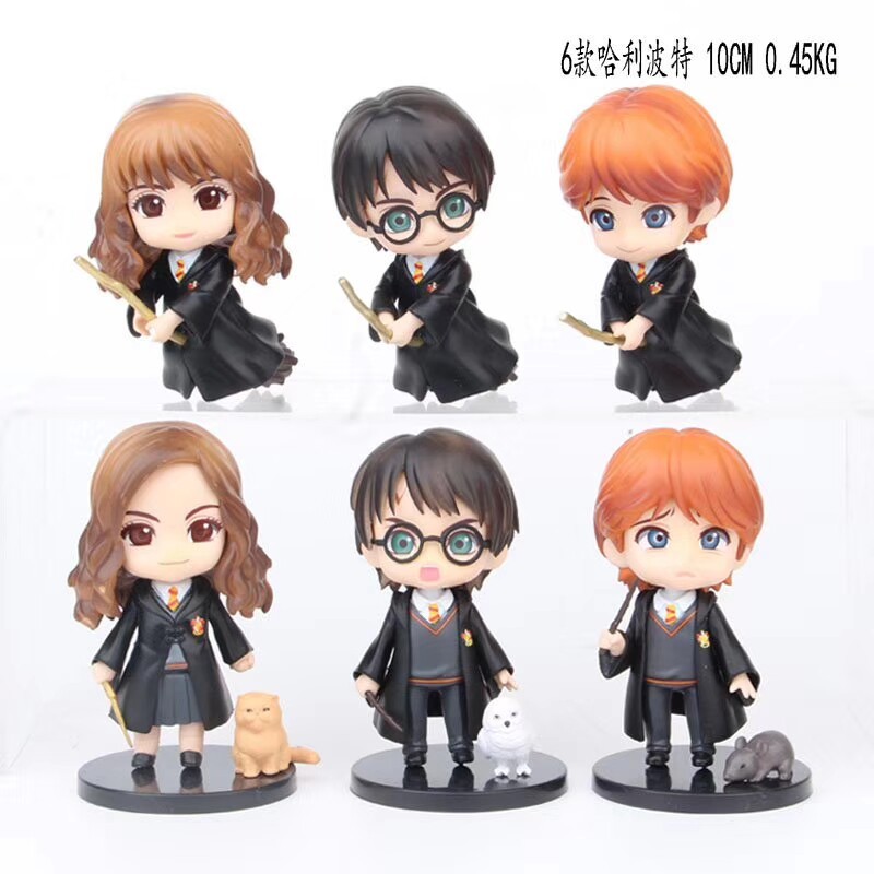 2026 Sản phẩm mới Phiên bản Q HarryPotter HarryPotter Hermin Ron Hàng hóa thủ công Mô hình búp bê Tr