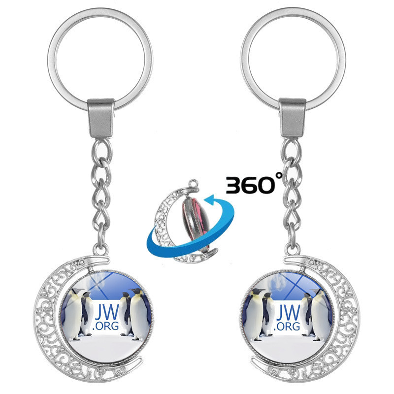 JW.ORG Time Gem Móc khóa Phụ kiện kim loại Mặt dây chuyền ô tô hợp kim
