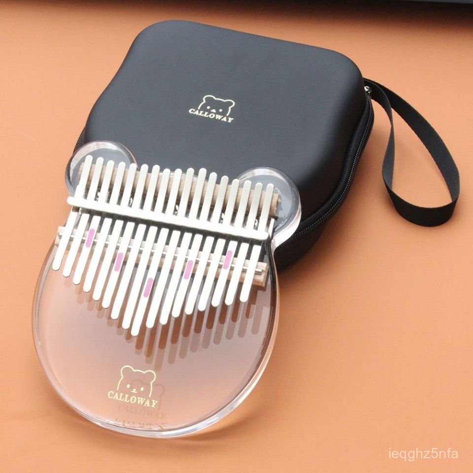 Đàn piano ngón tay Kalimba dành cho người mới bắt đầu, màu trong suốt Trong Suốt17Yin Ka Ba Lin kali