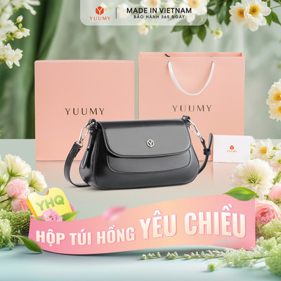 Bộ hộp quà YUUMY (Túi đeo chéo nữ YUUMY YN252 + Hộp quà YHQ2 + Túi giấy YTG2 + Túi rút BVR3838 + Thiệp cảm ơn YBT1)