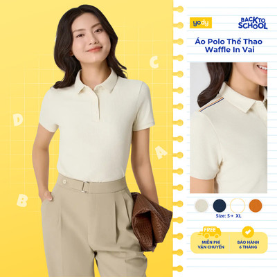 Áo Polo Nữ Thể Thao Waffle In Vai WAPO25A370