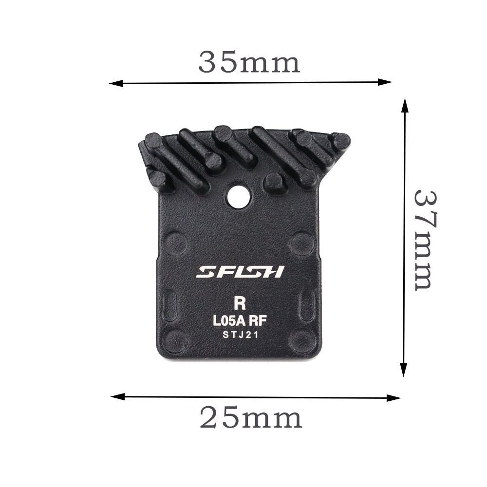 Má phanh bán kim loại tản nhiệt J05A N03A L05A H03A cho phanh đĩa xe đạp địa hình bám chắc an toàn
