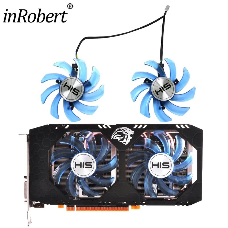 Quạt làm mát GPU aNEW 85mm FDC10U12S9-C 4PIN RX480 cho HIS RX 470 IceQ X2 Turbo 4GB RX 470 IceQ X2 O