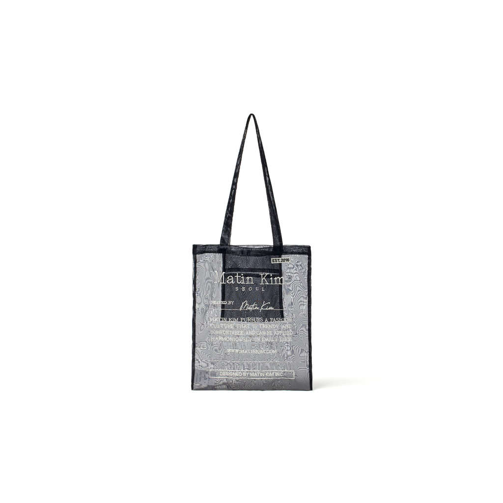 MATIN KIM ORGANZA ECOBAG IN BLACK
