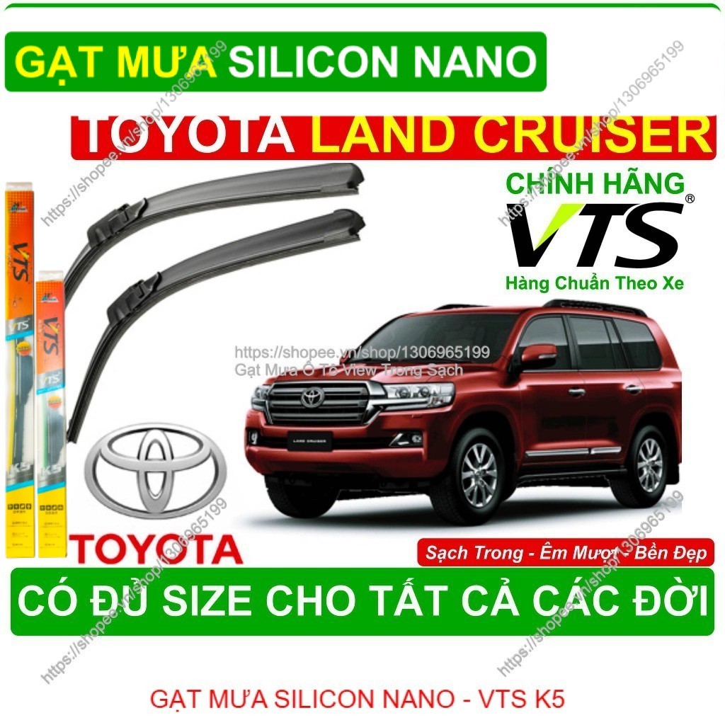 K5, Gạt Mưa Kính Lái Toyota Land Cruiser, Cặp Gạt Mưa Kính Lái Toyota Land Cruiser,  Đủ Size  Các Đờ