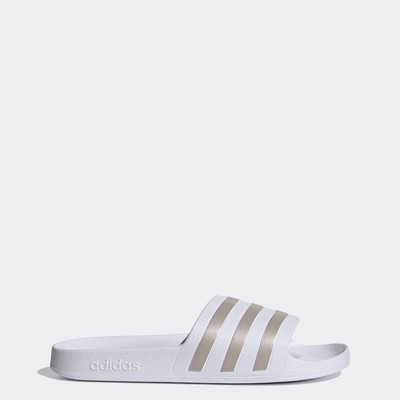 adidas Bơi lội & Phong cách sống Dép quai ngang Adilette Aqua Unisex trắng EF1730