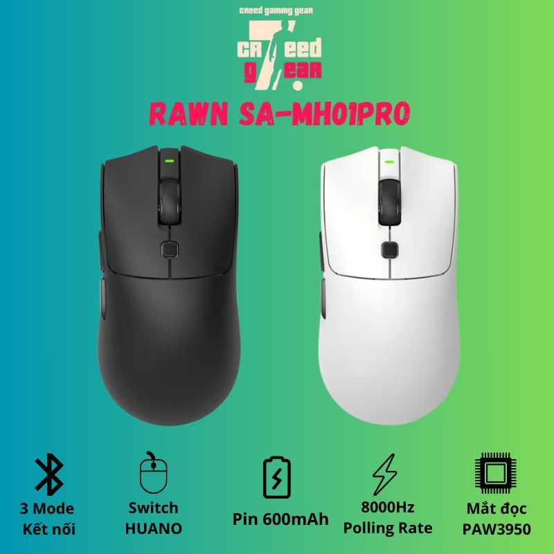 Chuột không dây RAWM SA-MH01 PRO | SA-MH01 | CREED