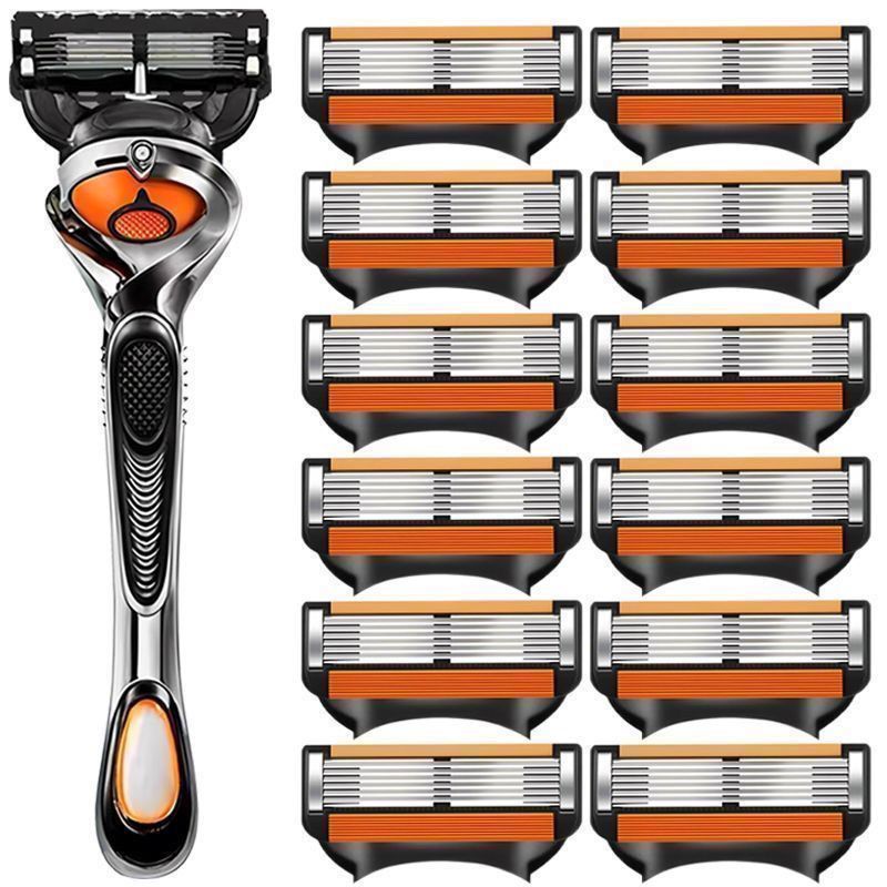 [Hàng mới về] Universal Sharp Blade 6 lớp Sharp Hidden Razor Hướng dẫn sử dụng Dao cạo nam Sharp Hid
