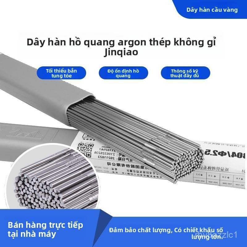 Dây hàn inox 304 ER308L chính hãng Jinqiao chất lượng cao cho hàn TIG bền đẹp