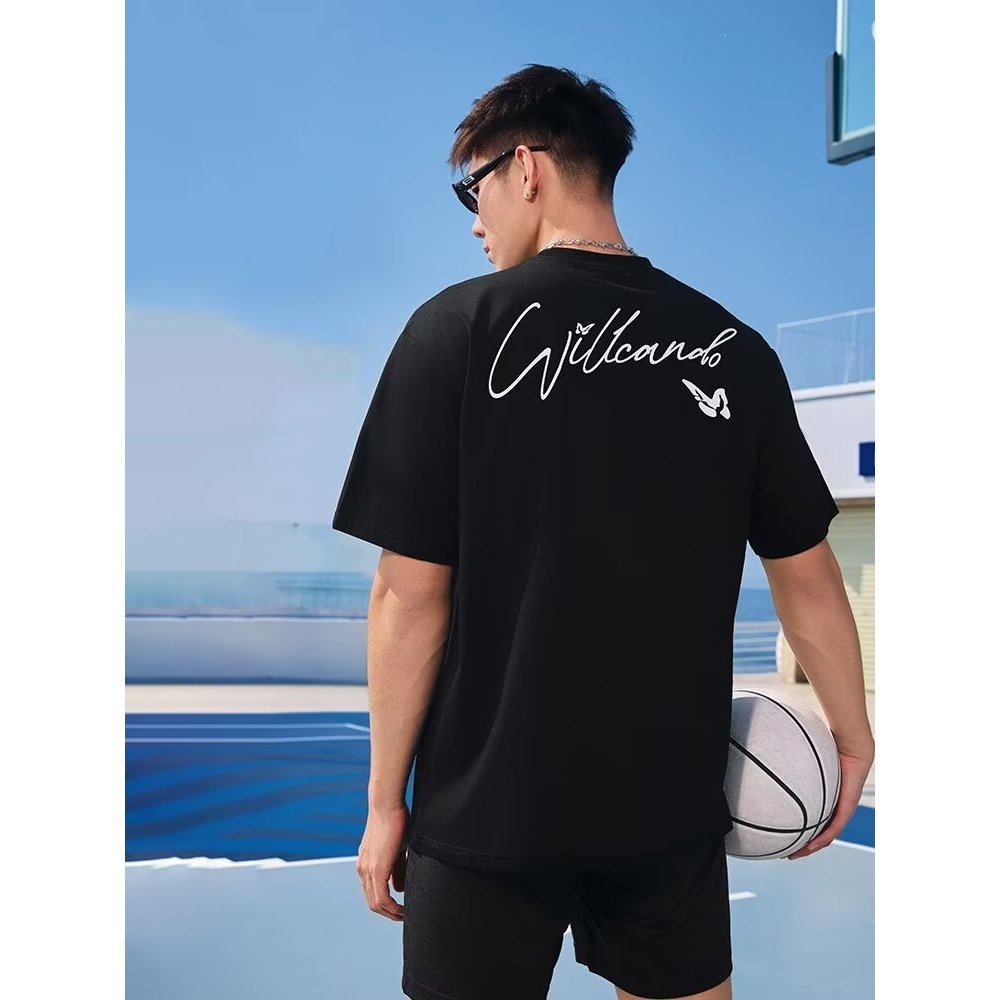 88rising Preppy Phong Cách Đơn Giản Hoa Thêu Thân LOGO Rời Thường Ngày Phù Hợp Với Mỹ Áo Thun Ngắn T