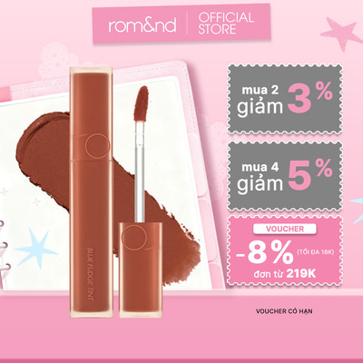 [Rom&nd] [Màu 12-16] Son kem siêu lì Hàn Quốc Romand Blur Fudge Tint - Be OVEEER Shade - 5g