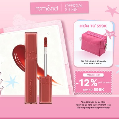 [Rom&nd] Son tint bóng, siêu lì cho đôi môi căng mọng Hàn Quốc Romand Dewyful Water Tint 5g