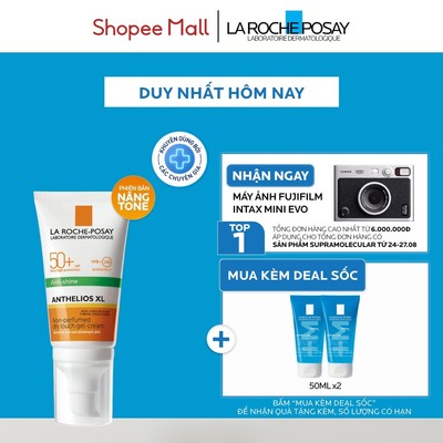 [PHIÊN BẢN NÂNG TONE] Kem chống nắng nâng tone cho da dầu La Roche-Posay Anthelios XL SPF50+ PA++++ 50ml