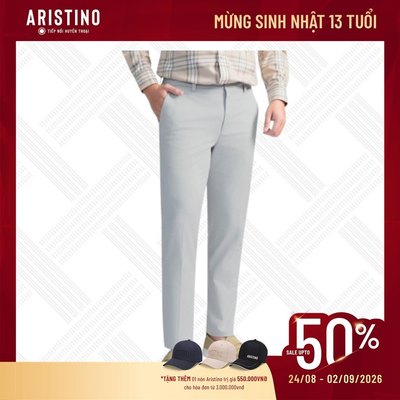 Quần kaki Aristino Slim Fit ôm vừa vặn tạo cảm giác thoải mái, tôn dáng người mặc - AKK0030S0