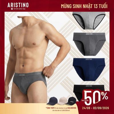 Quần lót nam ARISTINO dáng Brief Bamboo mềm mại, kháng khuẩn tự nhiên, co giãn tốt ABF1605