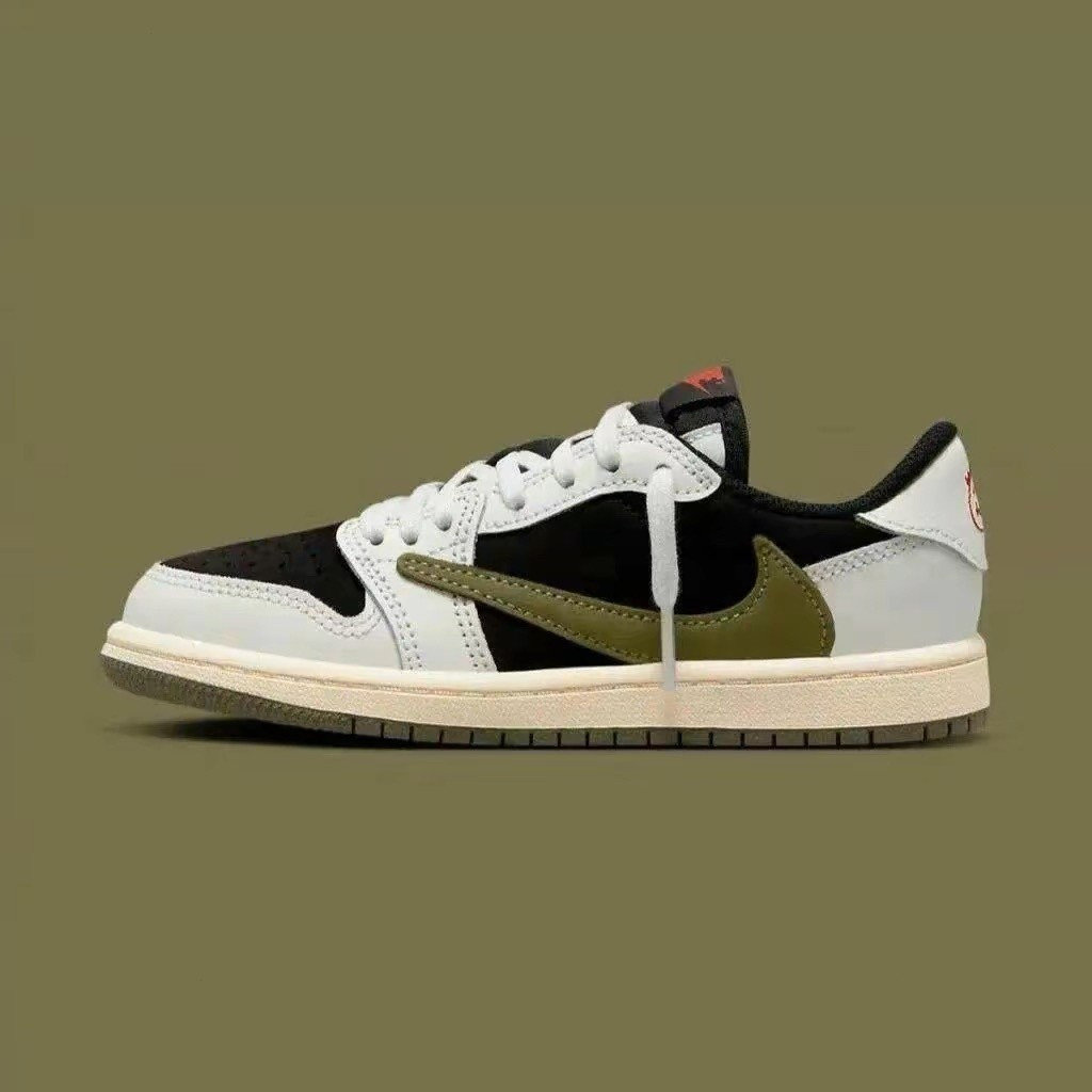 Giày thường ngày Travis Scott x Jordan 1 Low Olive dành cho nam