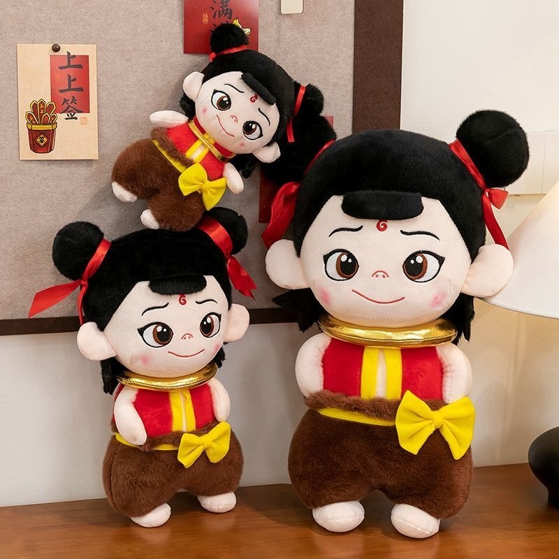 Búp Bê Nezha Đồ Chơi Sang Trọng Hoạt Hình Búp Bê Nezha Anime Ragdoll Nezha Ragdoll Quà Tặng