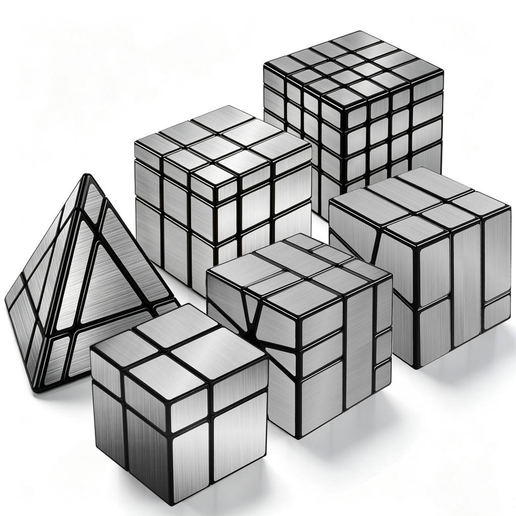 Mirror Cube 2x2 3x3 4x4 5x5 Magic Tower & Mirror SQ-0 SQ-1, Speed Cube Brain Teaser Gift for Kids Pa