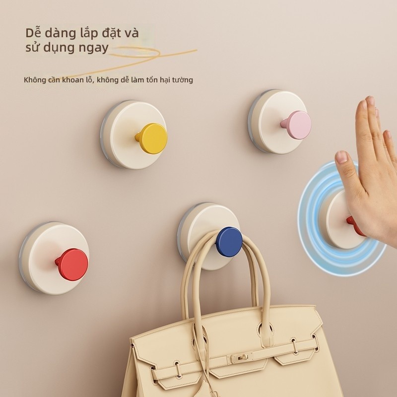 Dopamine Suction Cup Hook Strong Load Bearing Wall Mount Adhesive Hook No Drilling Bathroom Kitchen 