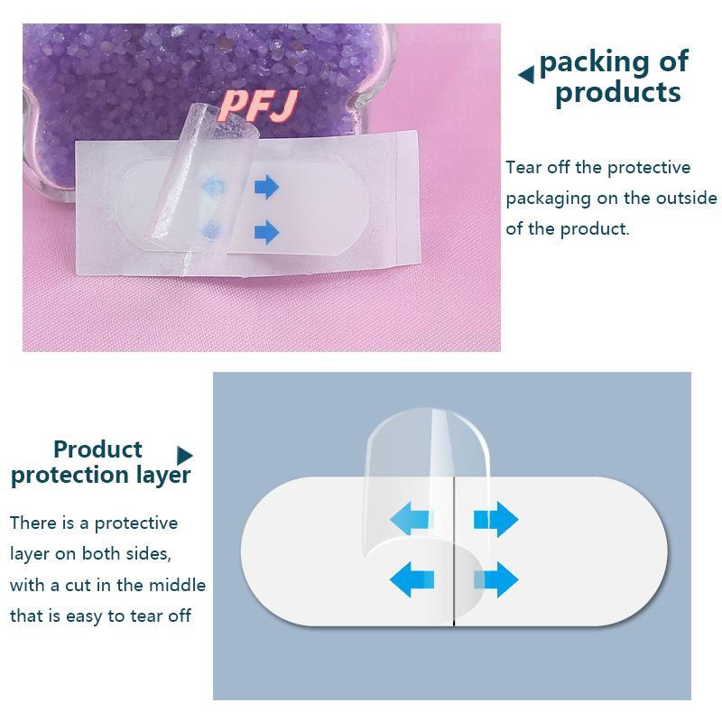 PFJ 12 Cái / 3 Tờ Chống Thấm Nước Mặt V Trang Điểm Băng Dính Vô Hình Thoáng Khí Nâng Mặt Stier Nâng 